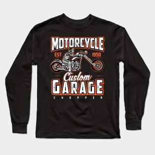 MOTORCYCLE CHOPPER Long Sleeve T-Shirt